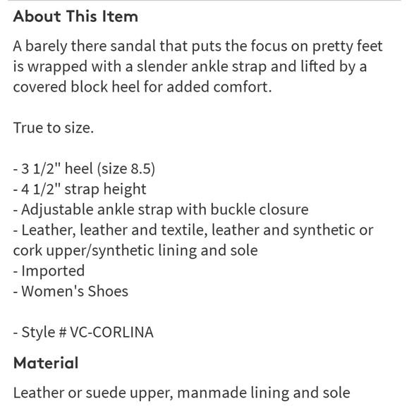 Vince camuto coralina sandal - Picture 3 of 3